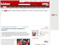 Bild zum Artikel: Er ist wieder da: Köhler-Comeback in Köpenick