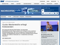 Bild zum Artikel: Guido Westerwelle ist tot