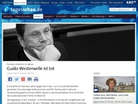 Bild zum Artikel: Guido Westerwelle ist tot