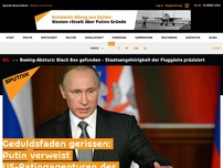 Bild zum Artikel: Geduldsfaden gerissen: Putin verweist US-Ratingagenturen des Landes – Medien