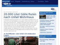 Bild zum Artikel: 20.000 Liter Gülle fluten nach Unfall Wohnhaus