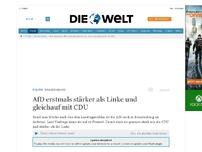 Bild zum Artikel: Brandenburg: AfD erstmals stärker als Linke und gleichauf mit CDU