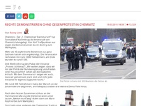 Bild zum Artikel: Rechte demonstrieren ohne Gegenprotest in Chemnitz