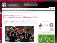 Bild zum Artikel: Matchwinner Lewandowski:Trotz Juve-Strapazen - FCB siegt in Köln