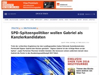 Bild zum Artikel: SPD-Spitzenpolitiker wollen Gabriel als Kanzlerkandidaten