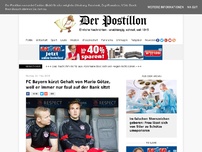 Bild zum Artikel: FC Bayern kürzt Gehalt von Mario Götze, weil er immer nur faul auf der Bank sitzt