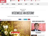 Bild zum Artikel: Hitzewelle an Ostern!