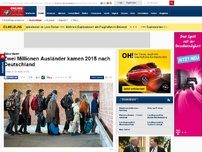 Bild zum Artikel: Rekordwert - Zwei Millionen Ausländer kamen 2015 nach Deutschland