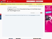 Bild zum Artikel: Hoffnungslos in Tabanovce - Eingesperrt wie Tiere: Mazedonier bauen Drei-Meter-Zaun um Flüchtlinge herum