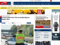 Bild zum Artikel: Auto kam aus Brüssel - Polizei nimmt drei Terrorverdächtige in Bayern fest