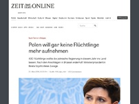 Bild zum Artikel: Nach Terror in Belgien: Polen will nun gar keine Flüchtlinge mehr aufnehmen