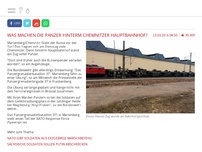 Bild zum Artikel: Was machen die Panzer hinterm Chemnitzer Hauptbahnhof?