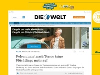 Bild zum Artikel: Anschläge von Brüssel: Polen nimmt nach Terror keine Flüchtlinge mehr auf