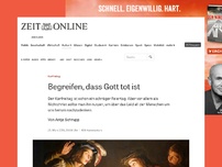 Bild zum Artikel: Karfreitag: Begreifen, dass Gott tot ist