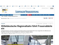 Bild zum Artikel: Mitteldeutsche Regionalbahn führt Frauenabteile ein