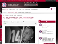 Bild zum Artikel: 'Ein großartiger Mensch':FC Bayern trauert um Johan Cruyff