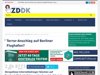 Bild zum Artikel: Terror-Anschlag auf Berliner Flughafen?