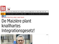 Bild zum Artikel: Wer nicht Deutsch lernt, fliegt raus! - De Maizière plant knallhartes Integrationsgesetz!
