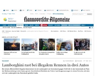 Bild zum Artikel: Lamborghini rast bei illegalem Rennen in drei Autos