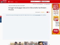 Bild zum Artikel: 'Dies ist nicht Ihr Land, dies ist die Türkei' - Erdogan wütet gegen deutschen Botschafter bei Medien-Prozess