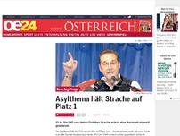 Bild zum Artikel: Asylthema hält Strache auf Platz 1