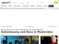 Bild zum Artikel: Aubameyang als Star im eigenen Musikvideo