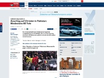 Bild zum Artikel: Opferzahl steigt weiter an - Anschlag auf Christen in Pakistan: Mindestens 65 Tote