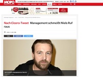 Bild zum Artikel: Nach Cicero-Tweet: Management schmeißt Niels Ruf raus