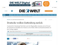 Bild zum Artikel: Ex-Verteidigungsminister: Deutsche wollen Guttenberg zurück
