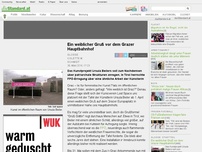 Bild zum Artikel: Glosse: Stadtteil - Ein weiblicher Gruß vor dem Grazer Hauptbahnhof