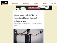 Bild zum Artikel: Böhmermann ruft die Welt in seinem neuen Video dazu auf, deutsch zu sein