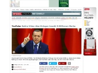 Bild zum Artikel: YouTube: Satire-Video über Erdogan knackt 5-Millionen-Marke