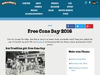 Bild zum Artikel: Free Cone Day 2016