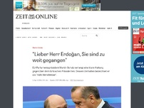 Bild zum Artikel: Martin Schulz: 'Lieber Herr Erdoğan, Sie sind zu weit gegangen'