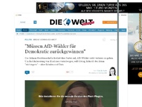 Bild zum Artikel: Grüne Göring-Eckardt: 'Müssen AfD-Wähler für Demokratie zurückgewinnen'