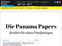 Bild zum Artikel: Die #PanamaPapers – erklärt für einen Fünfjährigen