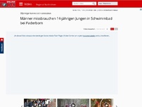Bild zum Artikel: Elfjähriger konnte sich verstecken - Männer missbrauchen 14-jährigen Jungen in Schwimmbad bei Paderborn