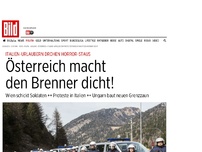 Bild zum Artikel: Italiens Appellen zum Trotz - Österreich macht den Brenner dicht!