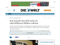 Bild zum Artikel: Umfrage-Debakel: Seit Schröder hat SPD mehr als zehn Millionen Wähler verloren