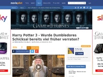 Bild zum Artikel: Bereits im 3. Harry Potter-Film war klar, dass Dumbledore stirbt & keiner hat's gemerkt!