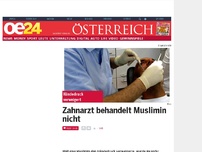 Bild zum Artikel: Zahnarzt behandelt Muslimin nicht
