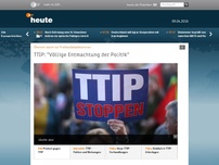 Bild zum Artikel: TTIP: 'Völlige Entmachtung der Politik'