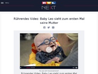 Bild zum Artikel: Rührendes Video: Baby Leo sieht zum ersten Mal seine Mutter
