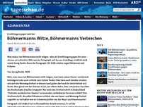 Bild zum Artikel: Kommentar: Böhmermanns Witze, Böhmermanns Verbrechen