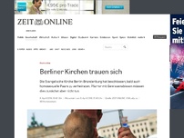 Bild zum Artikel: Homo-Ehe: Berliner Kirchen trauen sich