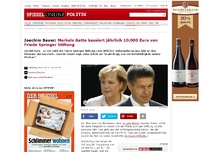 Bild zum Artikel: Joachim Sauer: Merkels Gatte kassiert jährlich 10.000 Euro von Friede Springer Stiftung