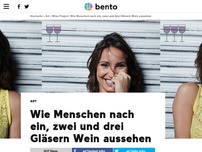 Bild zum Artikel: Wie Menschen nach ein, zwei und drei Gläsern Wein aussehen