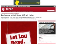 Bild zum Artikel: Landtagspräsident in Sachsen-Anhalt: Parlament wählt lieber AfD als Linke