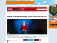 Bild zum Artikel: Merkel in der Böhmermann-Affäre: Gedicht, gekuscht, gestrauchelt