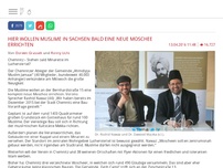 Bild zum Artikel: Hier wollen Muslime in Sachsen bald eine neue Moschee errichten